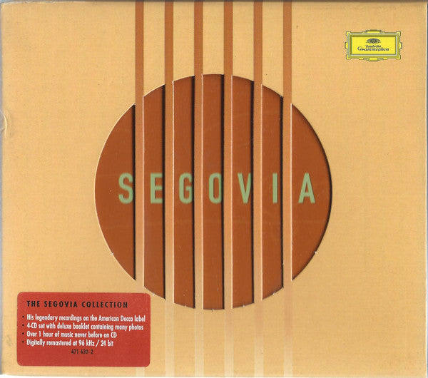 Andrés Segovia : The Segovia Collection (4xCD, Comp, Mono, RM + Box)