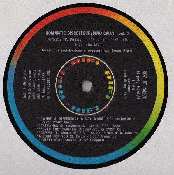 Pino Calvi : Romantic Discoteque - V.7 (LP, Album)