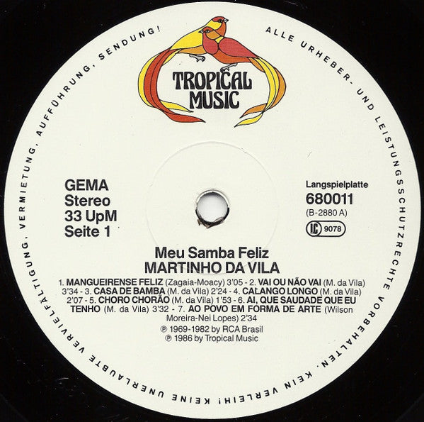 Martinho Da Vila : Meu Samba Feliz (LP, Comp)