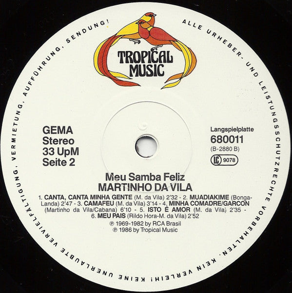 Martinho Da Vila : Meu Samba Feliz (LP, Comp)