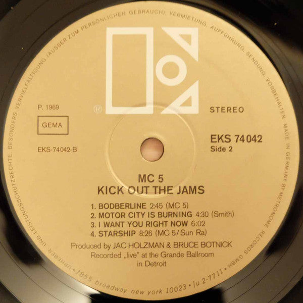 MC5 : Kick Out The Jams (LP, Album, Cen)