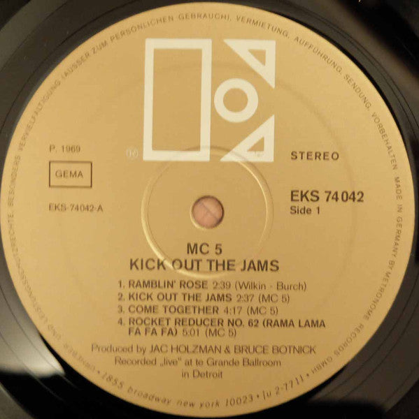 MC5 : Kick Out The Jams (LP, Album, Cen)
