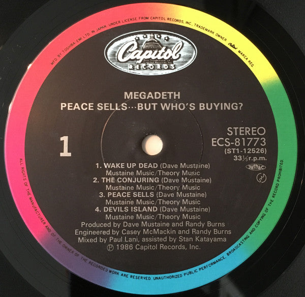Megadeth : Peace Sells... But Who's Buying? (LP, Album)