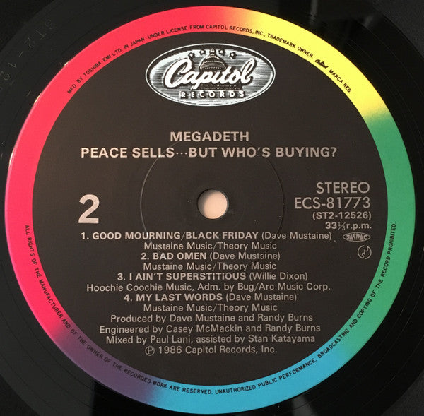 Megadeth : Peace Sells... But Who's Buying? (LP, Album)