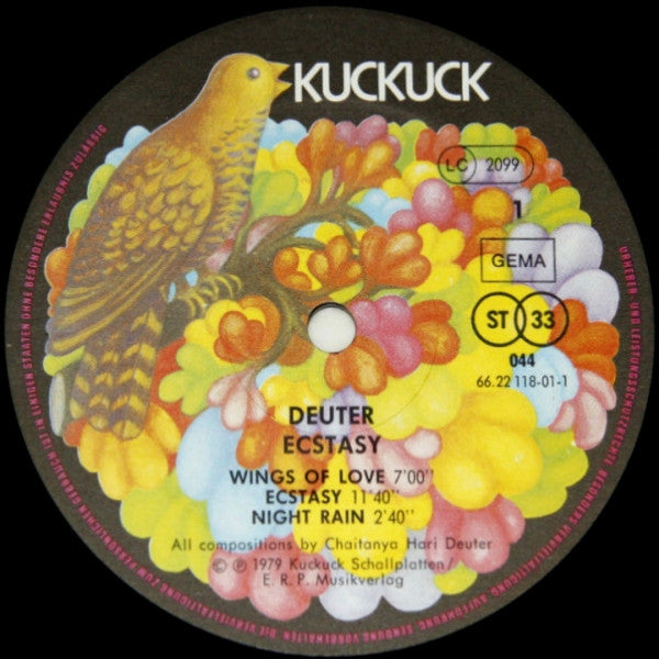 Deuter : Ecstasy (LP, Album)
