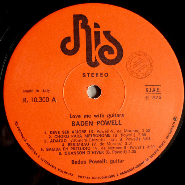 Baden Powell : Love Me With Guitars (LP, Album, RE)