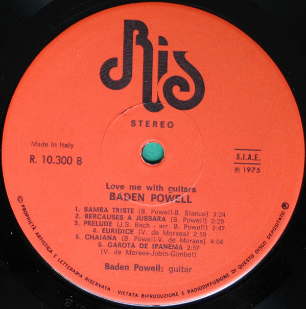 Baden Powell : Love Me With Guitars (LP, Album, RE)