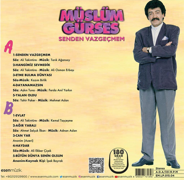 Müslüm Gürses : Senden Vazgeçmem (LP, Album, S/Edition)