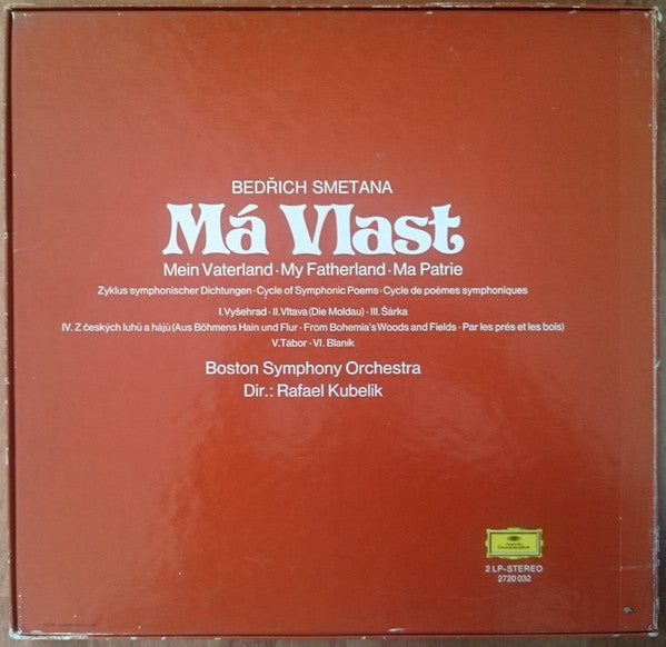 Bedřich Smetana, Boston Symphony Orchestra, Rafael Kubelik : Má Vlast (Box + 2xLP)