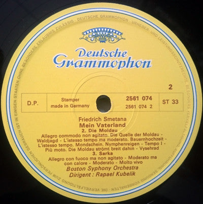Bedřich Smetana, Boston Symphony Orchestra, Rafael Kubelik : Má Vlast (Box + 2xLP)