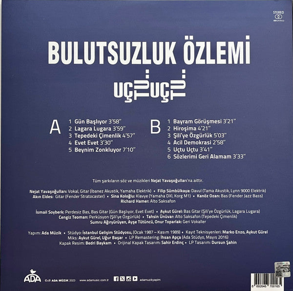 Bulutsuzluk Özlemi : Uçtu.. Uçtu.. (LP, Album, RE, RM)