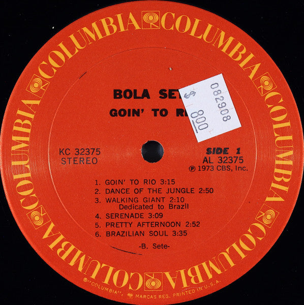 Bola Sete : Goin' To Rio (LP, Album)