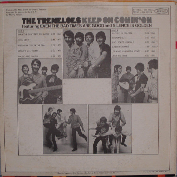 The Tremeloes : Even The Bad Times Are Good / Silence Is Golden (LP, Album, Pit)