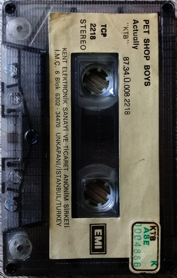 Pet Shop Boys : Actually (Cass, Album)