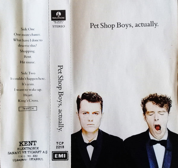 Pet Shop Boys : Actually (Cass, Album)