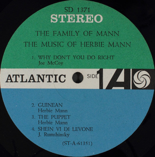 The Family Of Mann : The Music Of Herbie Mann (LP, Album)