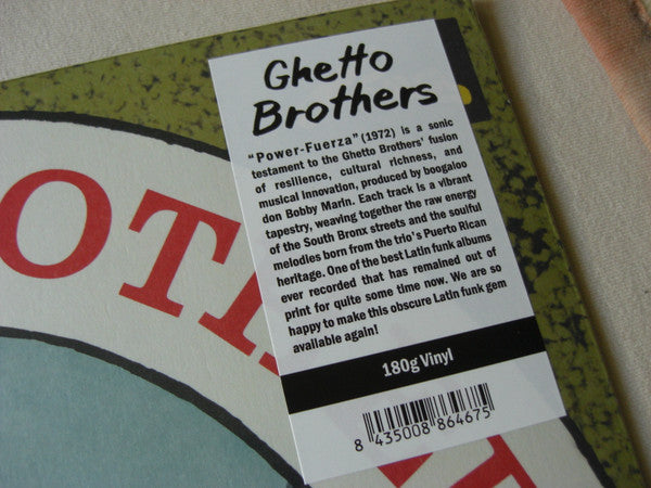 The Ghetto Brothers : Power-Fuerza (LP, Album, RE, 180)
