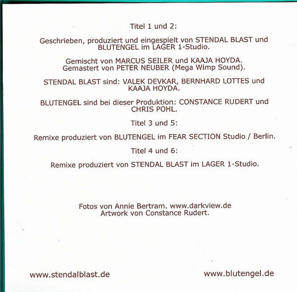 Stendal Blast & Blutengel : Mein Babylon (CD, Maxi, Ltd)