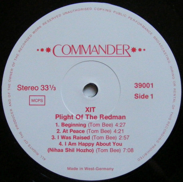 XIT (4) : Plight Of The Redman (LP, Album, RE)