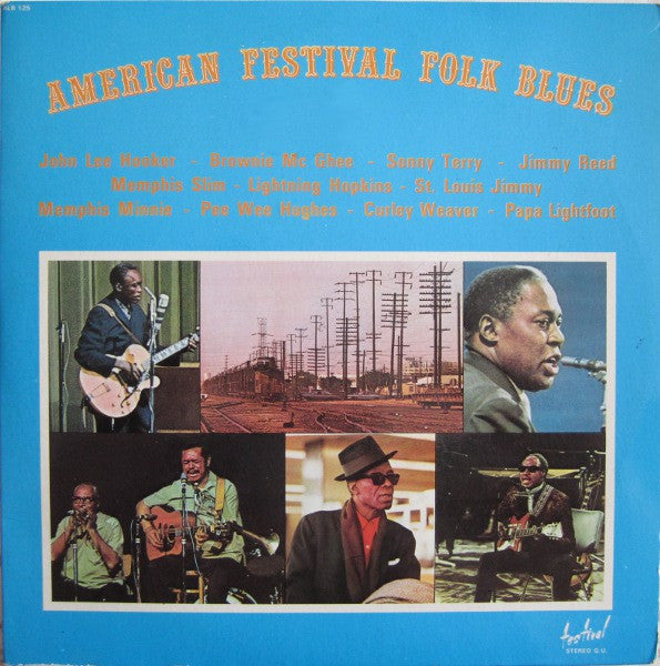 Various : American Festival Folk Blues (2xLP, Comp, Gat)