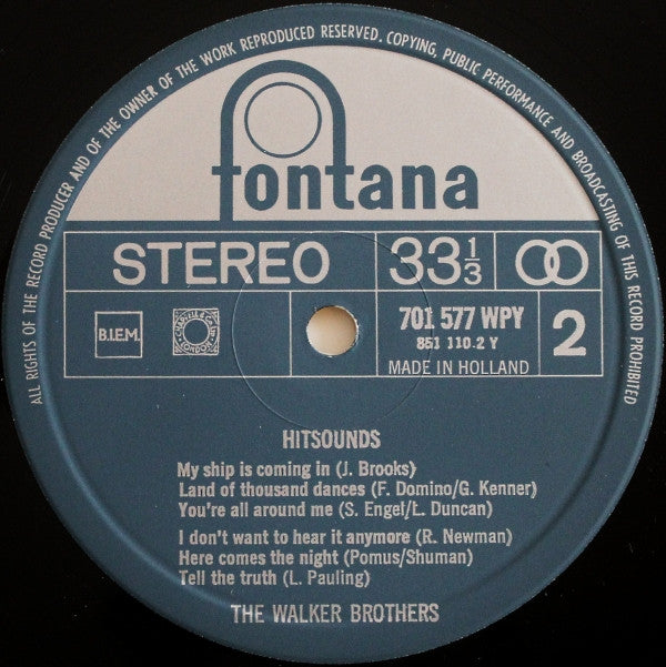 The Walker Brothers : Hitsounds (LP, Comp)