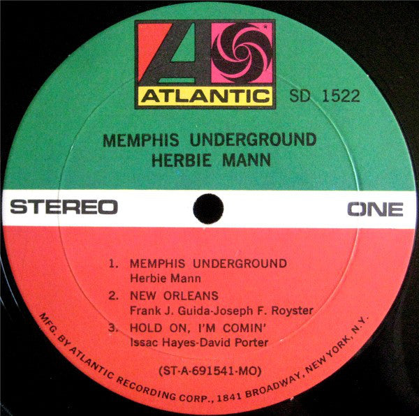 Herbie Mann : Memphis Underground (LP, Album, MO )