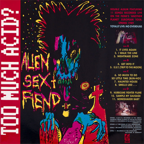 Alien Sex Fiend - Too Much Acid? (2xLP, Album)