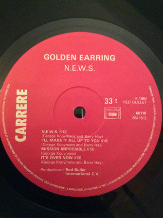 Golden Earring : N.E.W.S. (LP, Album)