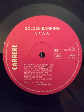 Golden Earring : N.E.W.S. (LP, Album)