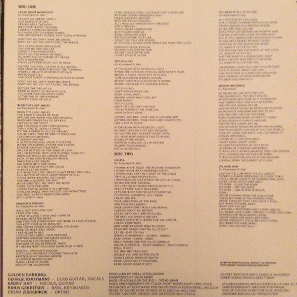 Golden Earring : N.E.W.S. (LP, Album)