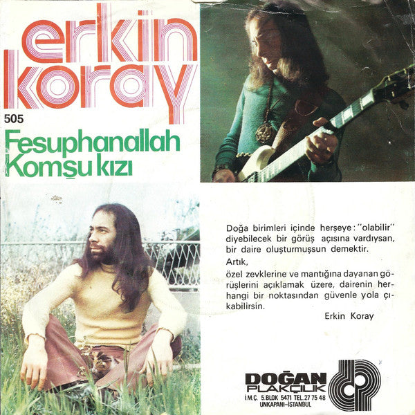 Erkin Koray : Fesuphanallah / Komşu Kızı (7")