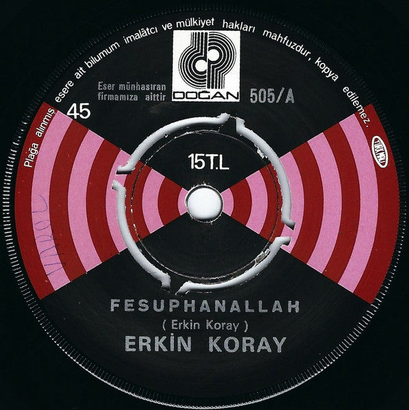 Erkin Koray : Fesuphanallah / Komşu Kızı (7")