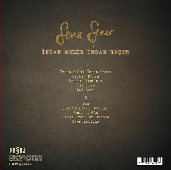 Sena Sener : İnsan Gelir İnsan Geçer (LP, Album, RE)