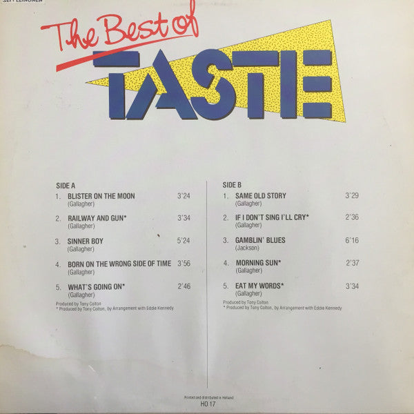 Taste (2) : The Best Of Taste (LP, Comp)