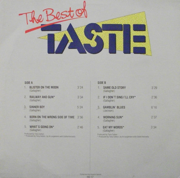 Taste (2) : The Best Of Taste (LP, Comp)
