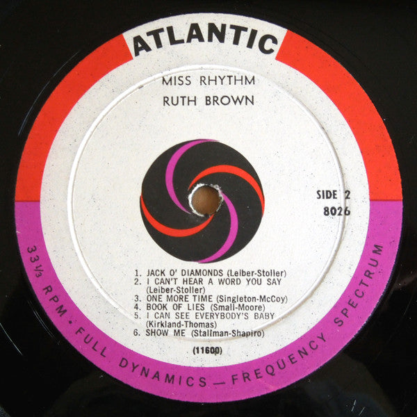 Ruth Brown : Miss Rhythm (LP, Album, Mono)