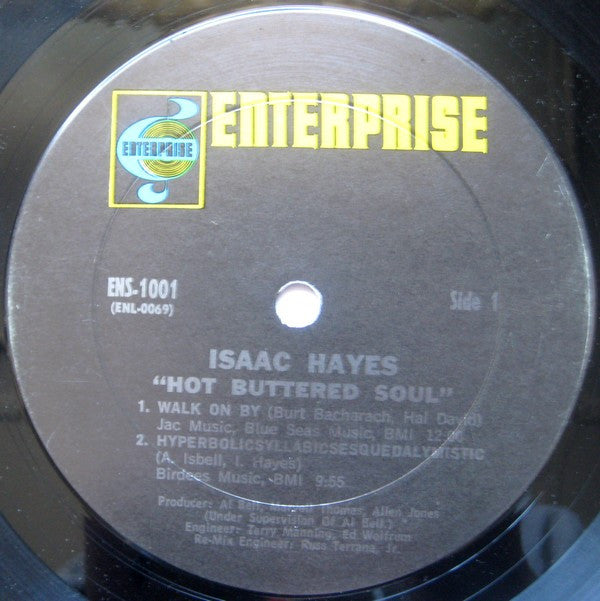 Isaac Hayes : Hot Buttered Soul (LP, Album, Pit)