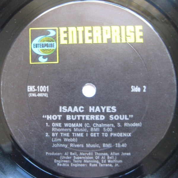 Isaac Hayes : Hot Buttered Soul (LP, Album, Pit)