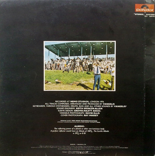 Vangelis : Albedo 0.39 (LP, Album, Gat)