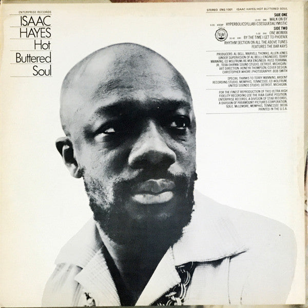 Isaac Hayes : Hot Buttered Soul (LP, Album, RP, Mon)
