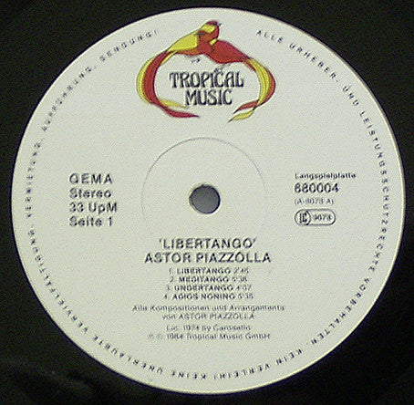 Astor Piazzolla : Libertango (LP, Album)