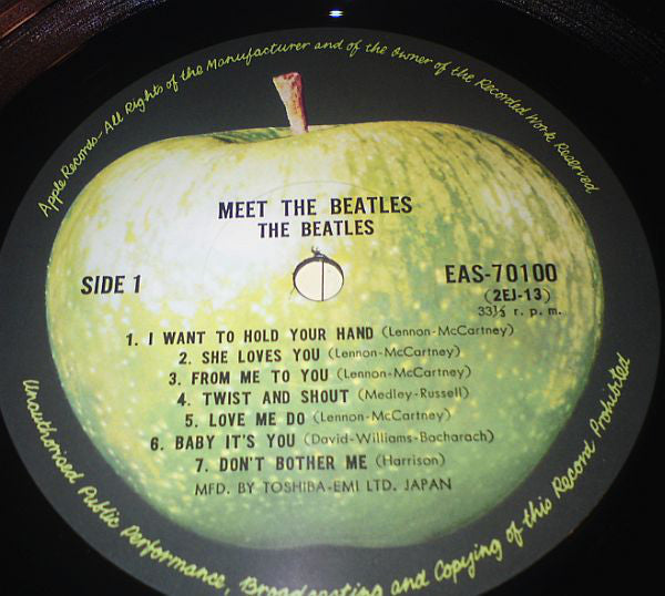The Beatles = The Beatles : Meet The Beatles! = ビートルズ！ (LP, Album, Mono, RE)