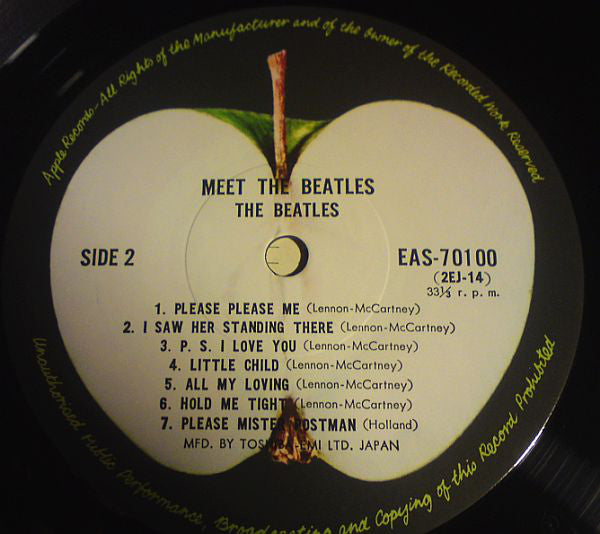 The Beatles = The Beatles : Meet The Beatles! = ビートルズ！ (LP, Album, Mono, RE)