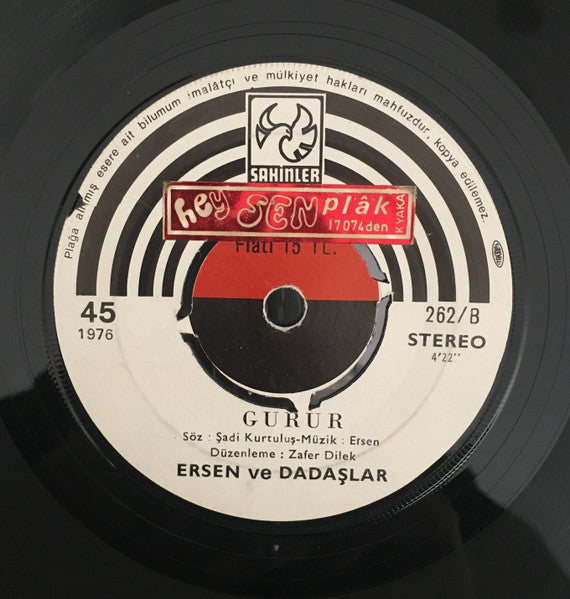 Ersen ve Dadaşlar : Kalbimdeki Acı / Gurur (7", Single)