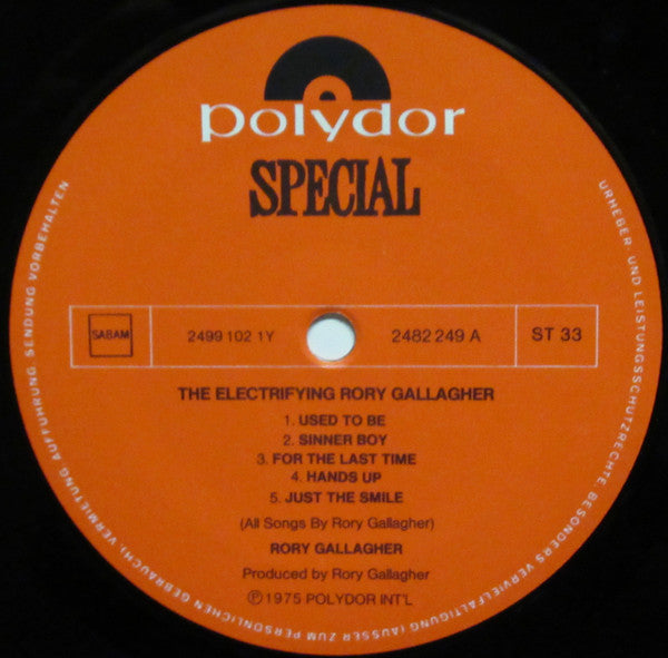 Rory Gallagher : The Electrifying Rory Gallagher (LP, Comp)