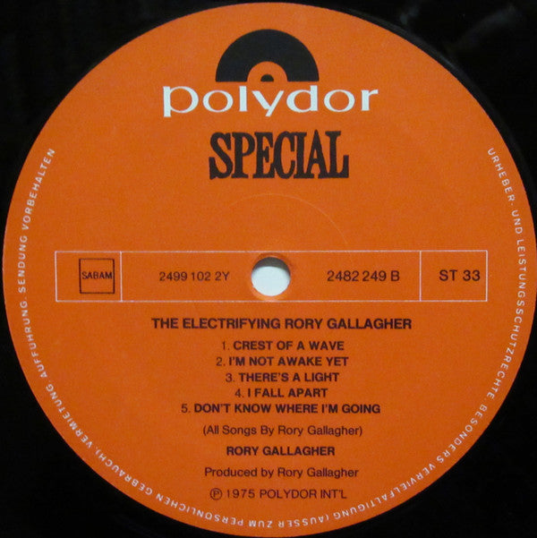 Rory Gallagher : The Electrifying Rory Gallagher (LP, Comp)