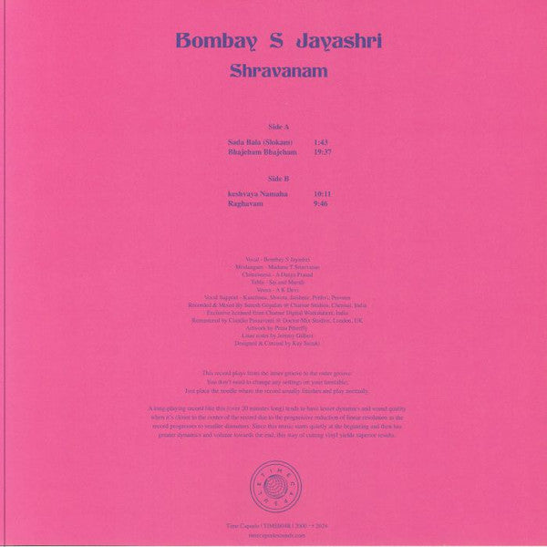 Jayashree : Shravanam (LP, Album, Ltd, RP)