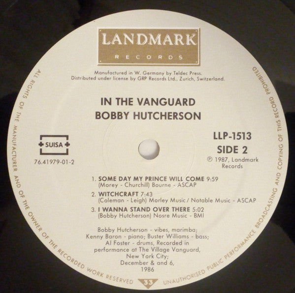 Bobby Hutcherson : In The Vanguard (LP, Album)