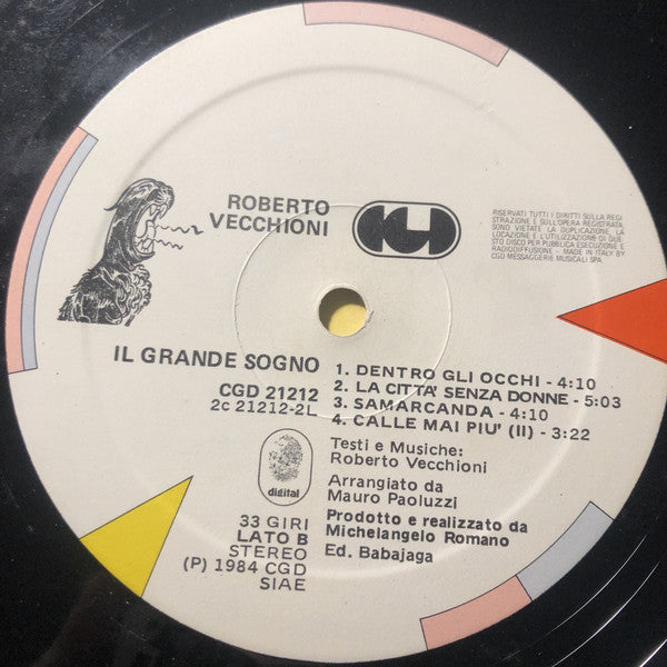 Roberto Vecchioni : Il Grande Sogno (2xLP, Gat)