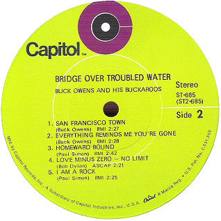 Buck Owens And His Buckaroos : Bridge Over Troubled Water (LP, Album, Scr)